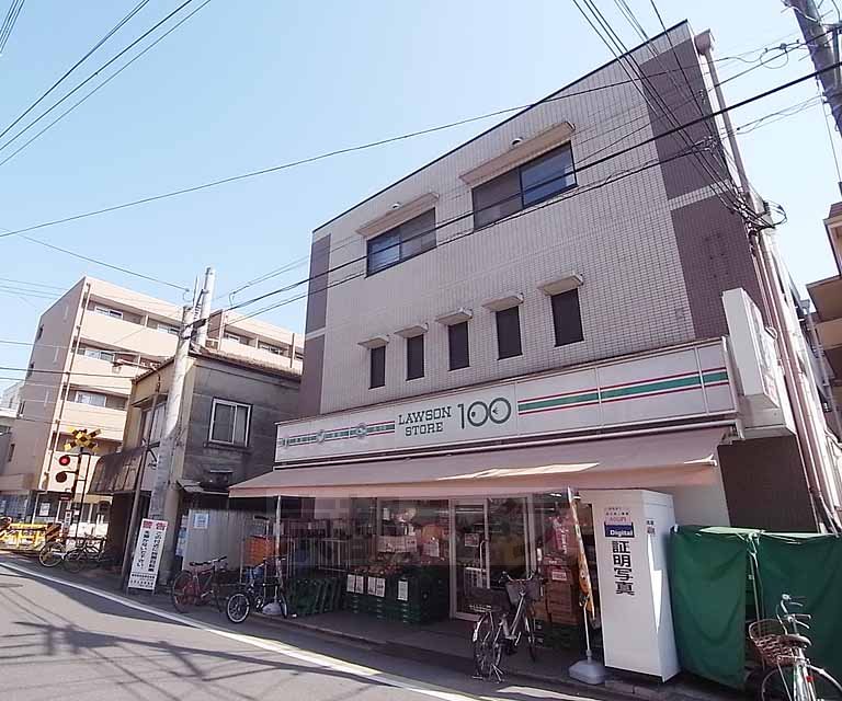 コンビニ　ローソンストア100LS一乗寺駅前店（コンビニ）まで128m
