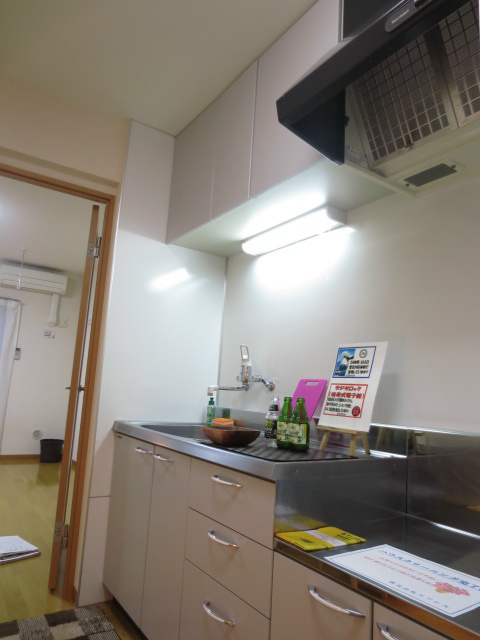 キッチン　２口ガスコンロ設置可能なキッチン