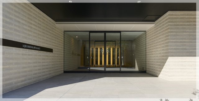 エントランス　お洒落な建物デザイン♪