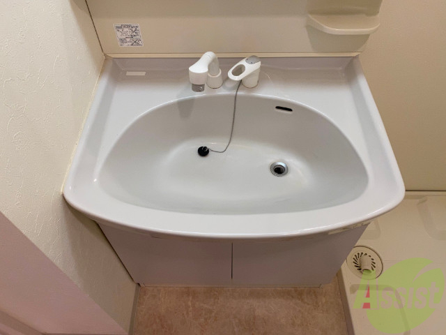 洗面設備　洗面台はこちらのシャンプードレッサー付きになりますね