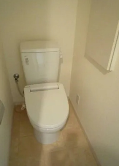 トイレ　落ち着いた色調のトイレです