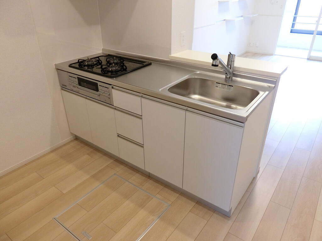 キッチン　写真は同アパートの別部屋を使用しております。