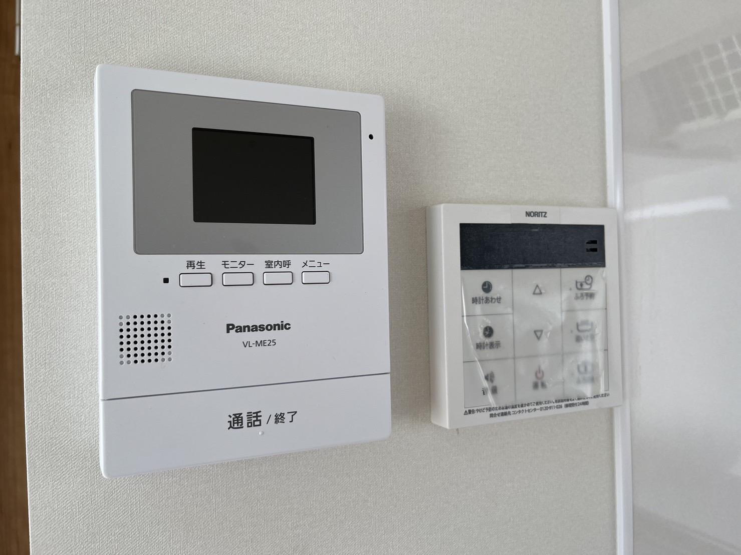 セキュリティ　来客時にお部屋から確認できるTVドアホン♪