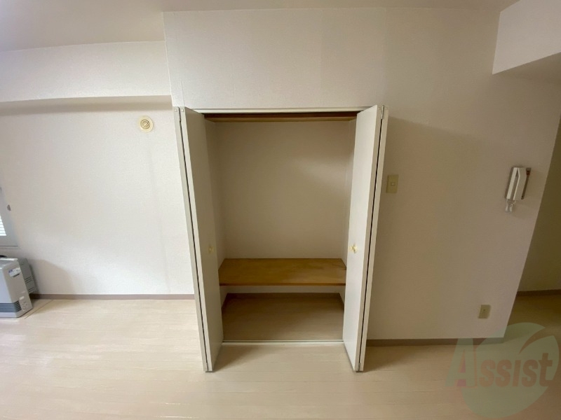 収納　洋室にはクローゼットがあるのですっきり片付きそうです。