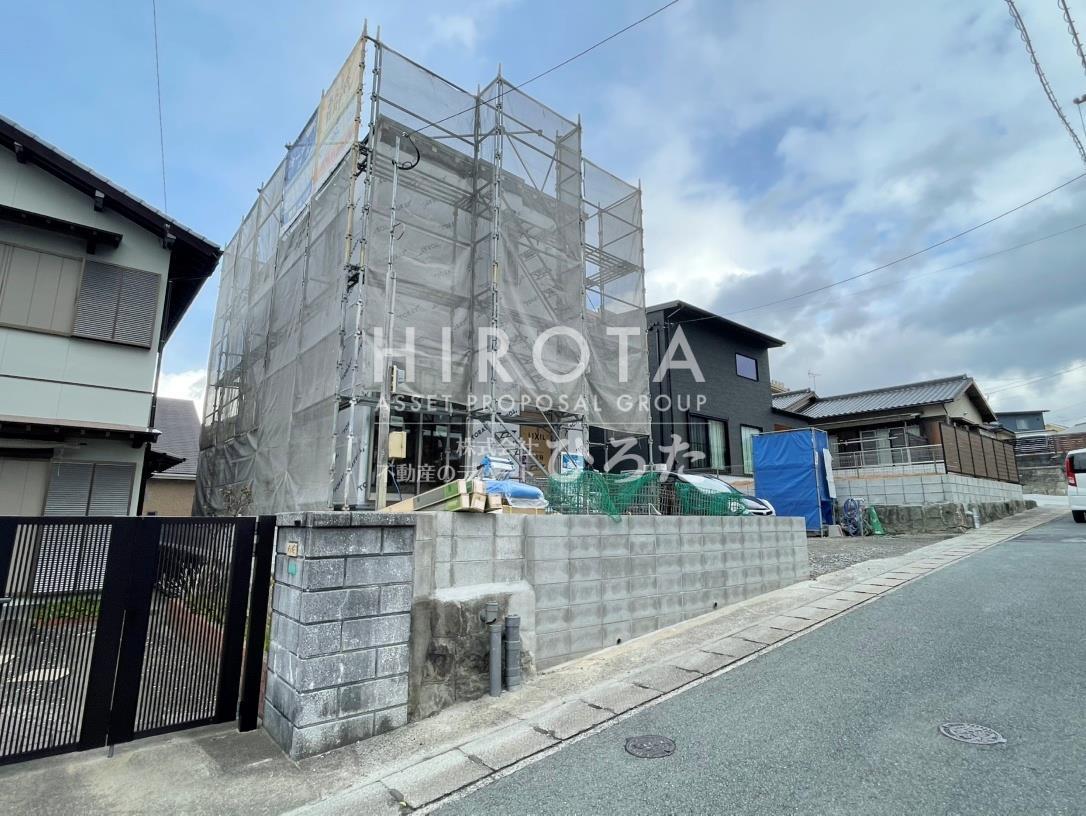 エントランス　建築中写真