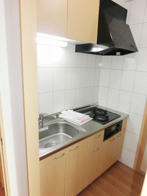 キッチン　独立したシステムキッチン