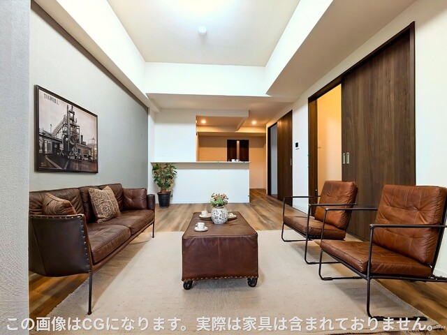 居室・リビング　１４帖ＬＤＫ※家具はＣＧイメージです。別部屋参考写真です。