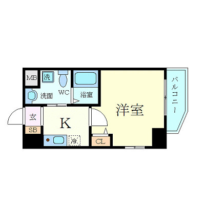 エイペックス京町堀IIの間取り写真
