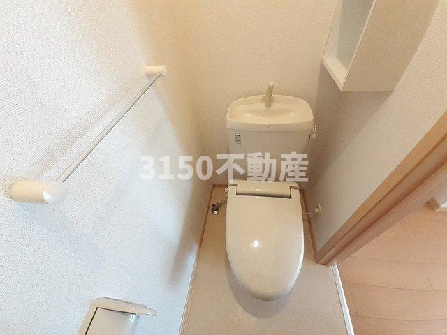 トイレ　ゆったりとした空間のトイレです