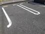 駐車場　駐車場に車を止められます