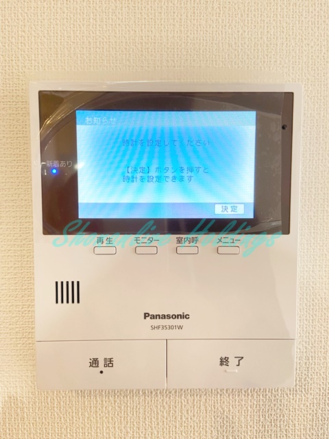 セキュリティ　モニタ付インターホンで安心♪