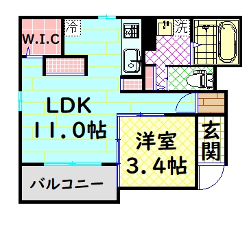 カーサ彦の間取り写真