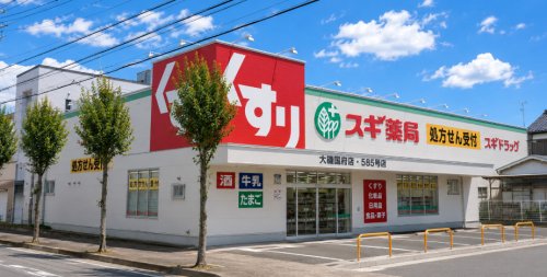 ドラックストア　スギ薬局 大我麻店（ドラッグストア）まで474m