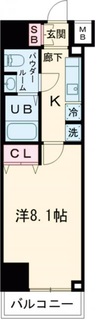 マーロ府中レジデンス#Rの間取り写真