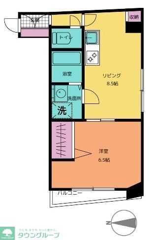 ベントーレ三宿の間取り写真