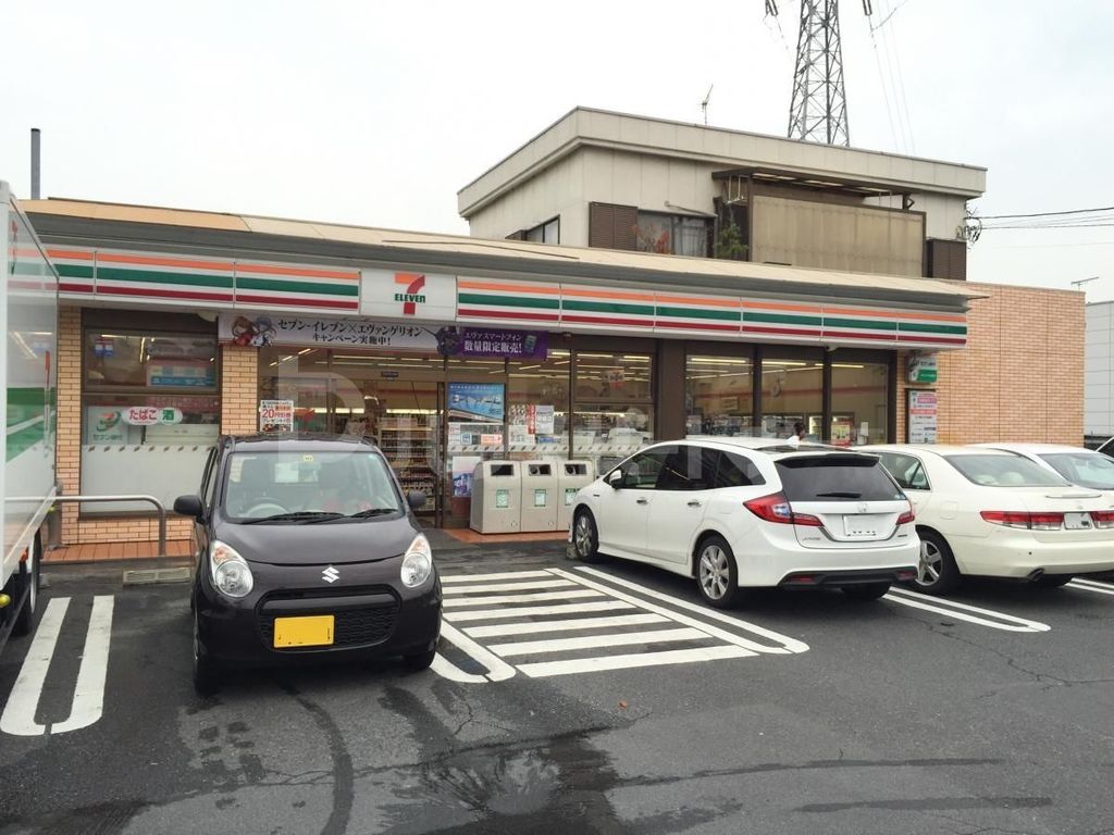 コンビニ　セブンイレブン草加花栗北店（コンビニ）まで350m