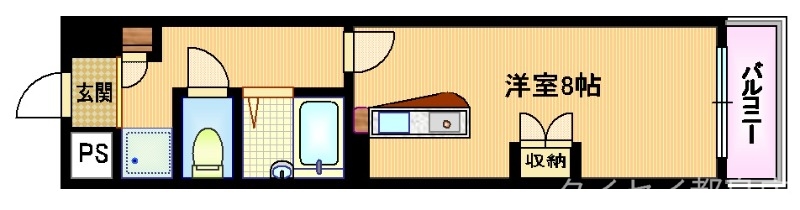 地下鉄谷町線 野江内代駅 徒歩7分 7階建 築31年の間取り写真