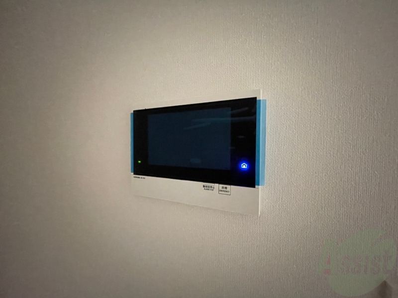 セキュリティ　ＴＶモニター付インターホンです。来客者の顔が見えるので安心！