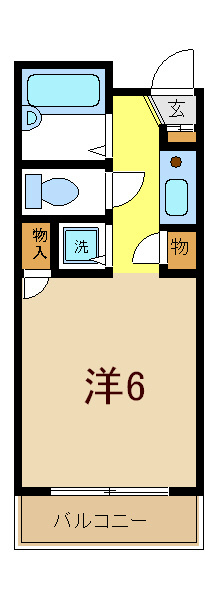 都営新宿線 瑞江駅 徒歩3分 4階建 築34年の間取り写真