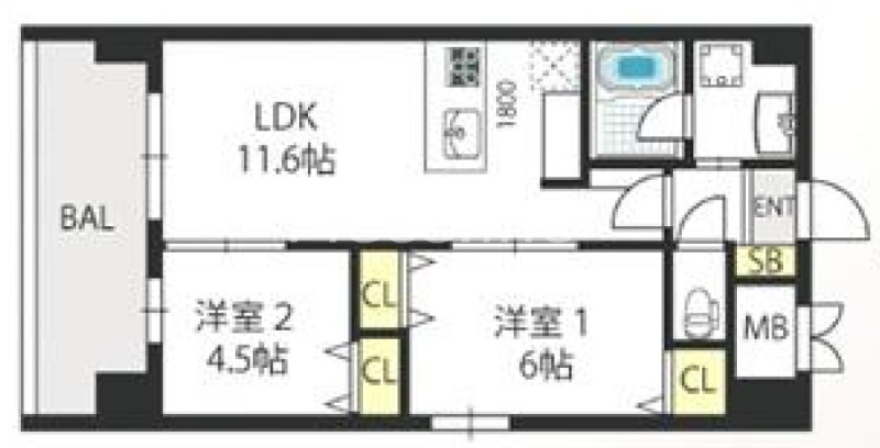 グランマーレ小路駅前の間取り写真