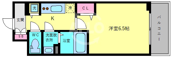 地下鉄千日前線 今里駅 徒歩2分 15階建 築7年の間取り写真
