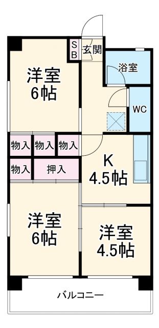 第一モナミマンションの間取り写真