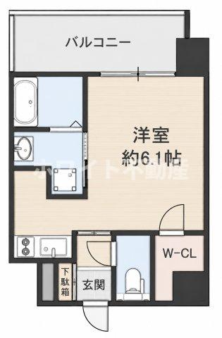 地下鉄谷町線 谷町六丁目駅 徒歩1分 10階建 築9年の間取り写真