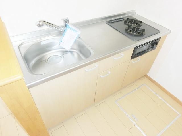 キッチン　★お料理楽々ガスシステムキッチン2口付です★