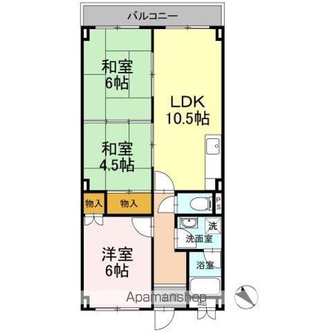 浜田マンションの間取り写真