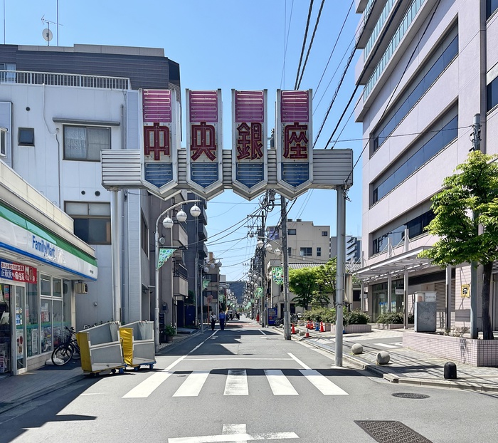 コンビニ　大島中央銀座商店街（コンビニ）まで110m