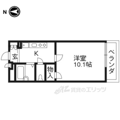 レオパレス京都十条の間取り写真