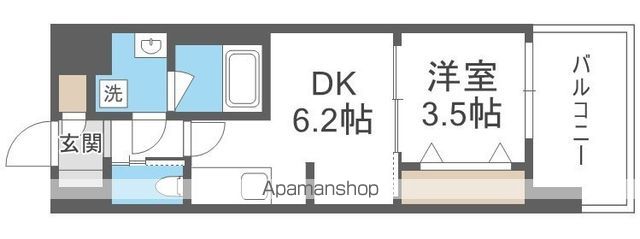 ＪＲ大阪環状線 芦原橋駅 徒歩2分 11階建 築1年の間取り写真