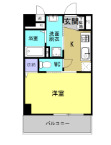 熊本市電健軍線 交通局前駅 徒歩7分 6階建 築7年の間取り写真