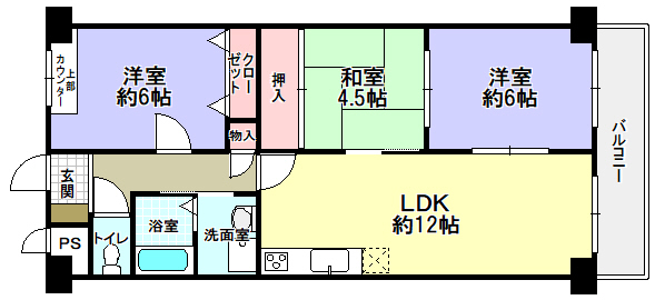 フルージオの間取り