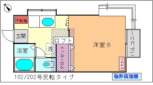 コーポほりの間取り