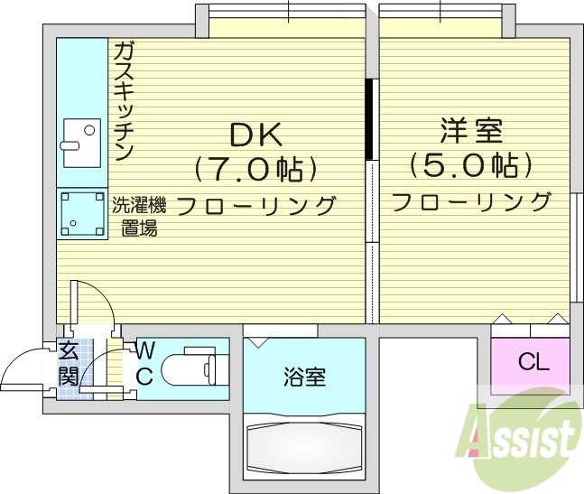 ラ・メゾン22の間取り