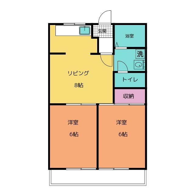 加賀野コーポIIの間取り