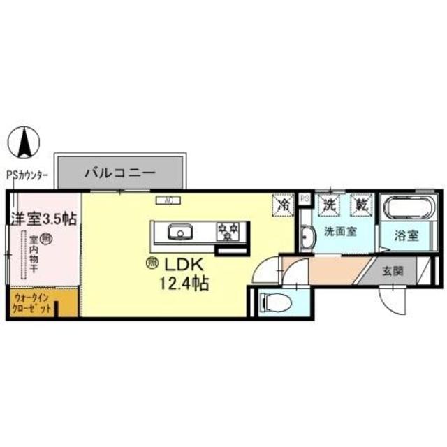 和歌山市今福のアパートの間取り