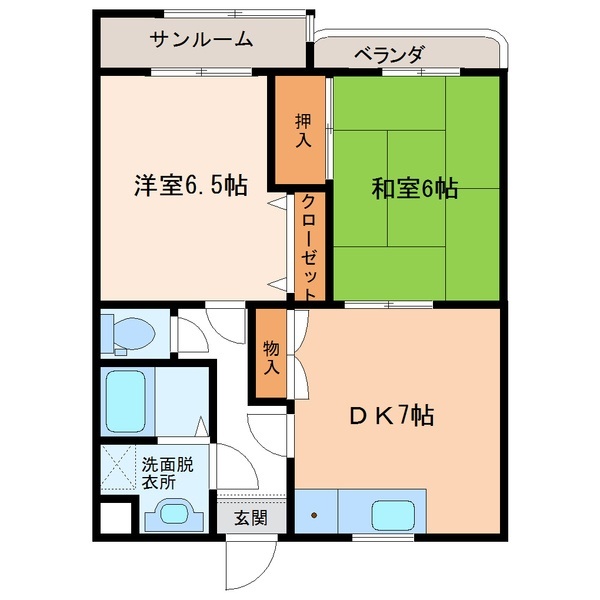 ベルコリーヌ横川の間取り