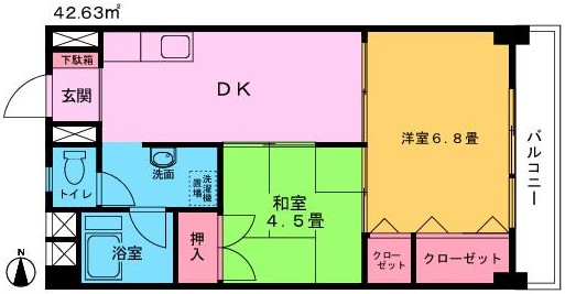 江東区深川のマンションの間取り