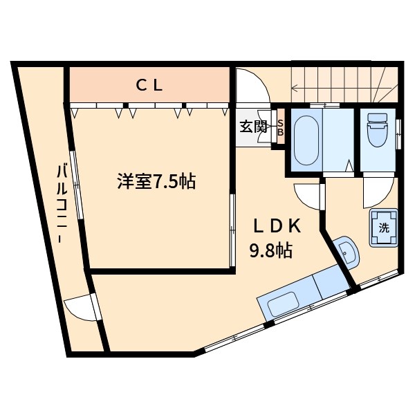 【足立区西綾瀬のマンションの間取り】