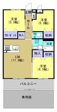 【三養基郡みやき町大字市武のマンションの間取り】