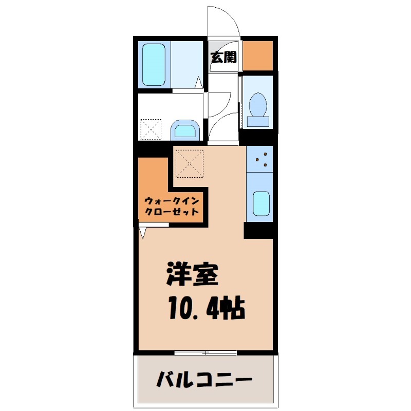 カスタリア Aの間取り