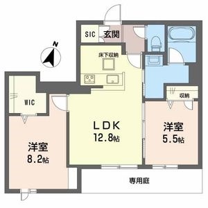 神戸市垂水区桃山台のアパートの間取り