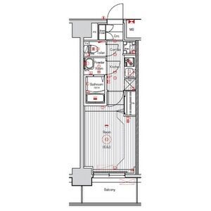 名古屋市西区花の木のマンションの間取り