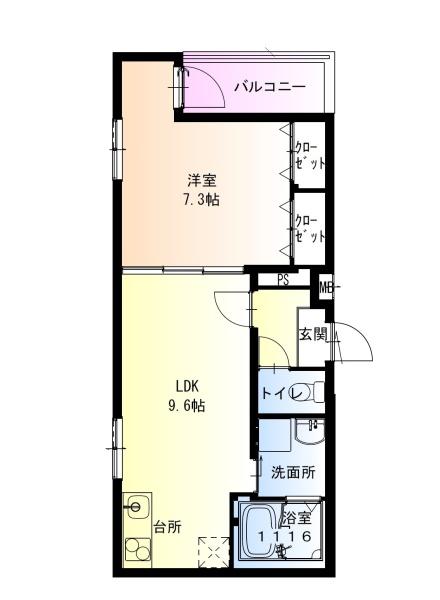 フジパレス高石千代田３番館の間取り