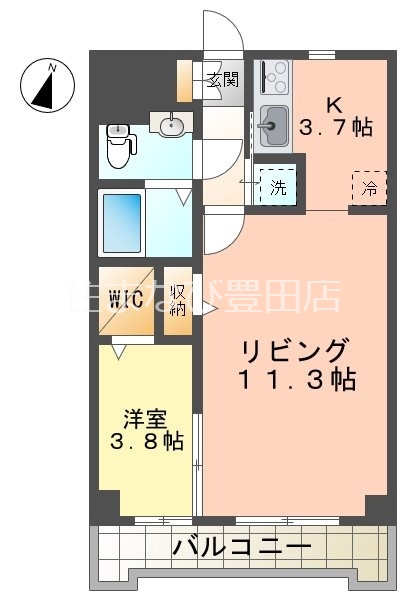 シャトー大豊の間取り