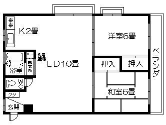 サンポート宇宿の間取り