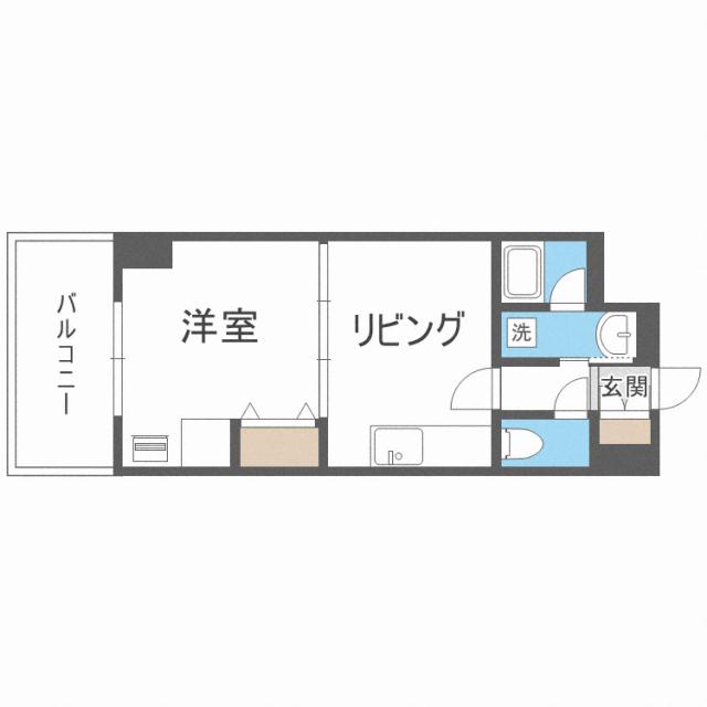 ターフサイド桑園の間取り