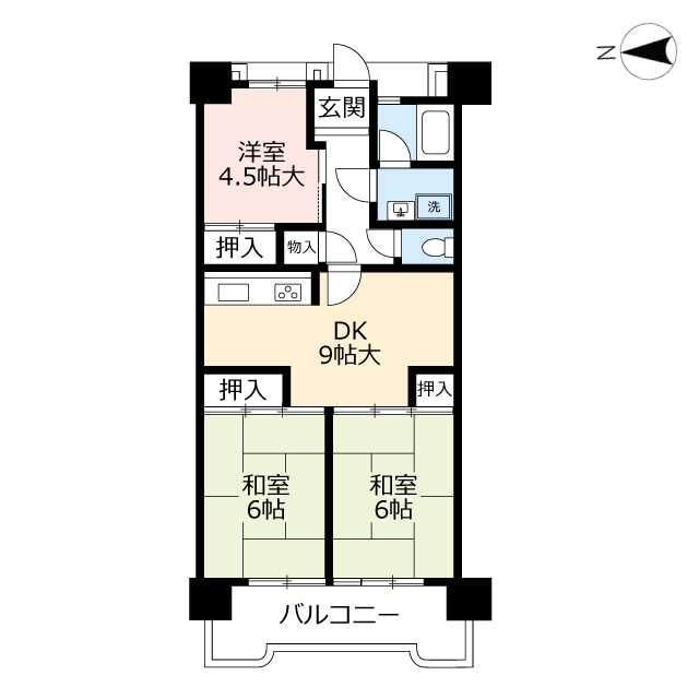 ＵＲ到津南の間取り